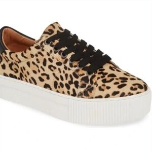 Halogen Bethany Platform Genuine Calf Hair Sneaker